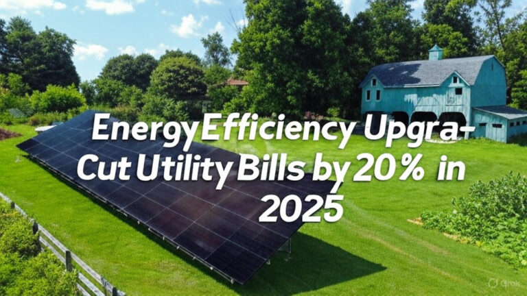 Energy Efficiency Upgrades: Cut Utility Bills by 20% in 2025
